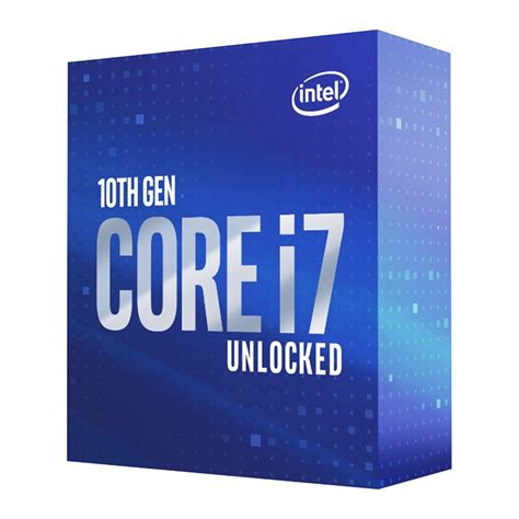 10th Generation Intel Core i7 10700K 3.80GHz Socket LGA1200 CPU ...