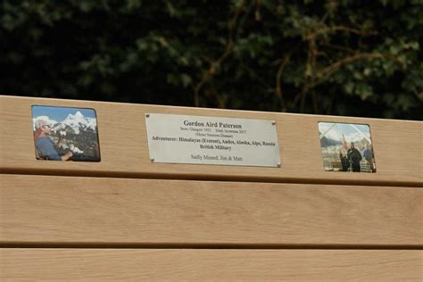 Brass & Stainless Steel Plaques for your Memorial Bench | Classic Memorial Benches