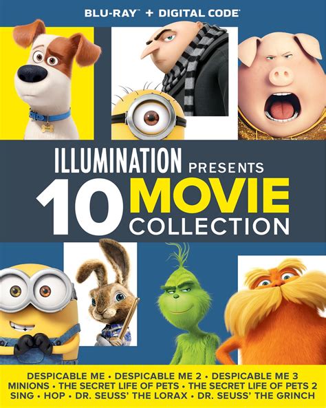 ILLUMINATION Presents 10-Movie Collection on Bluray | Military Press