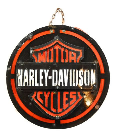 Harley Davidson Vintage Inspired Metal Sign- Large Black