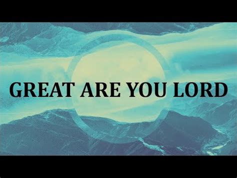 Great Are You Lord Instrumental - YouTube