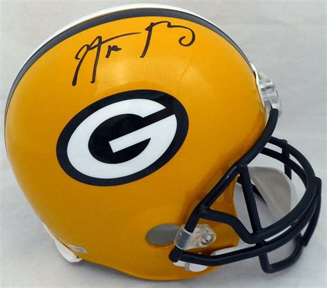 AARON RODGERS Green Bay Packers SIGNED FULL SIZE HELMET (BAS COA ...