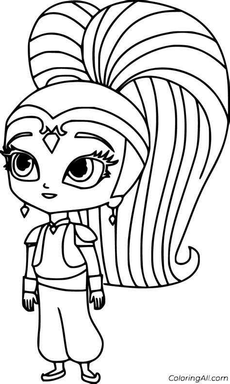 Shimmer and Shine Coloring Pages - ColoringAll