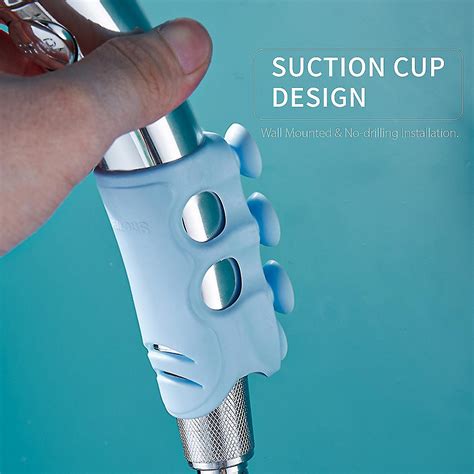 Shower Head Holder Suction Cup Handheld Showerhead Bracket Wall Mounted ...