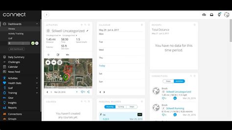 Garmin Connect - New Dashboard - YouTube