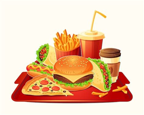 Fast food Vectors & Illustrations for Free Download | Freepik