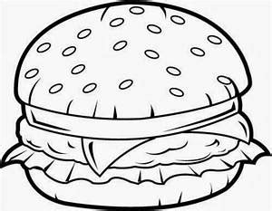 Burger clipart black and white, Burger black and white Transparent FREE ...