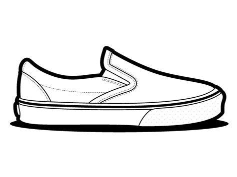 Vans, Slip on shoes, Shoes drawing