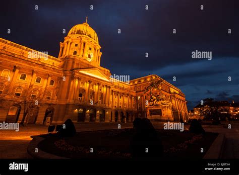 The historic Royal Palace - Buda Castle - History Museum in Budapest ...