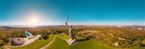 The memorial "Motherland calls" on Mamayev Kurgan 360 Panorama | 360Cities