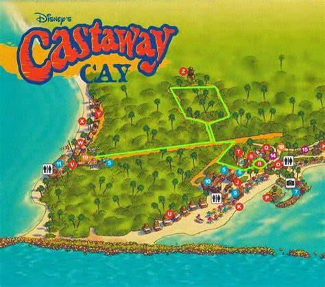 Castaway Cay 5K Map | Zip a dee doo dah Travel | Pinterest