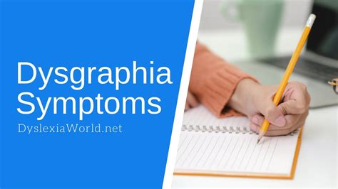 Dysgraphia Symptoms - YouTube