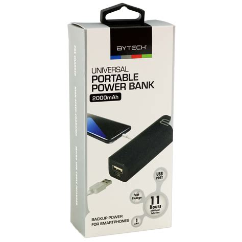 Bytech Universal Black Portable Power Bank - Shop External Batteries at H-E-B