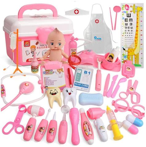 Medical Kit For Kids Doctor Case Set Children Doctor Pretend Play Equipment Doctor Toy Set ...