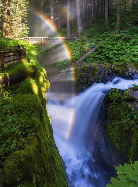 Rainbow Falls Olympic National Park, Washington During part of the morning, if the sun is out ...