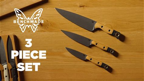 Benchmade Cutlery | Introducing the 3 Piece Set - YouTube