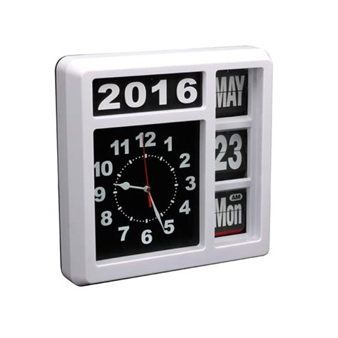 Reloj de pared con calendario - estilo inglés > relojes / despertadores ...