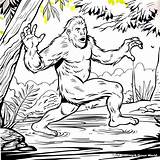Bigfoot Coloring Pages  Free & Printable sketch template
