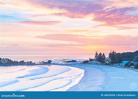 Sunrise from Slopes Mount Maunganui Stock Photo - Image of nature, weather: 168335954