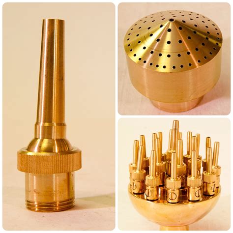 Golden Brass Fountain Nozzle, For Parks & Hotels, | ID: 6238716762