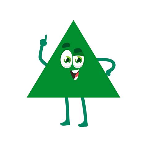 Triangle character, triangular geometric shape 14636507 Vector Art at ...