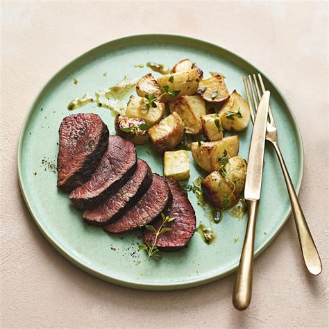 Venison Steaks with Brown Buttered Turnips Recipe | Recipes from Ocado