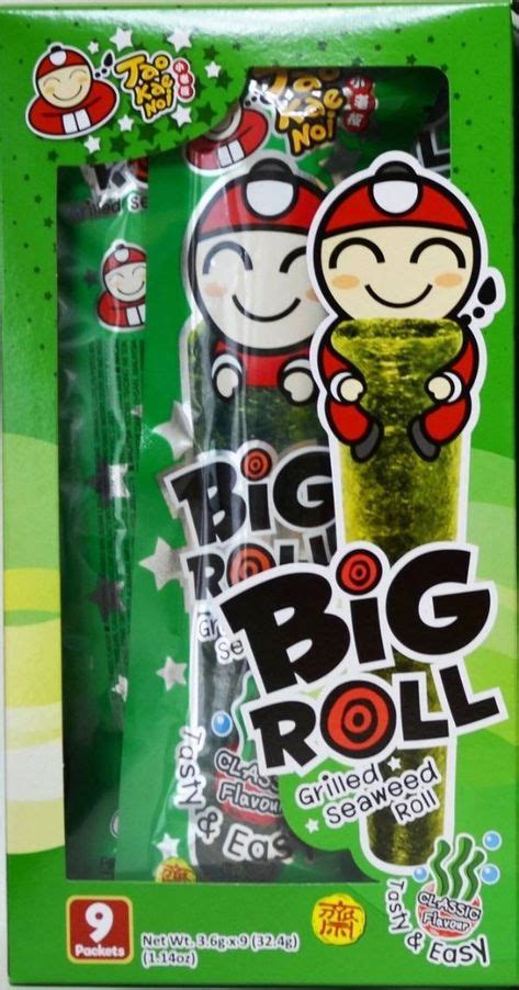 Big Roll - Seaweed Snack [Original Flavor] in 2020 | Snacks, Rolls, Crispy seaweed