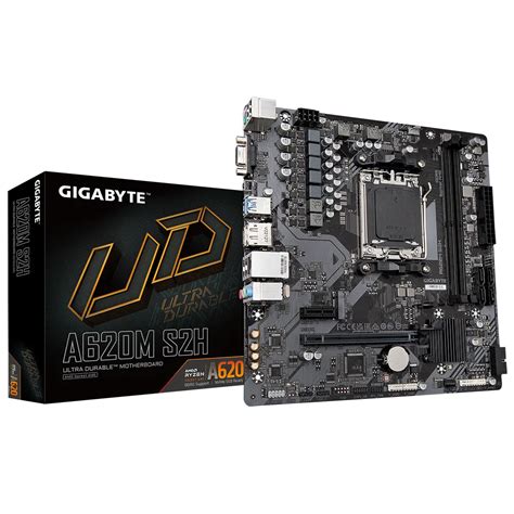 GIGABYTE A620M S2H 6400MHz(OC) DDR5 Soket AM5 M.2 HDMI DP D-Sub mATX Anakart | ITOPYA