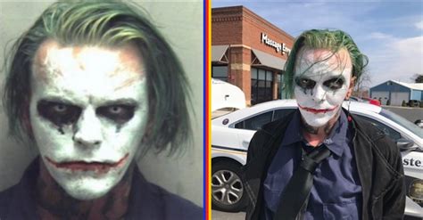 Real life Joker gets arrested by the police