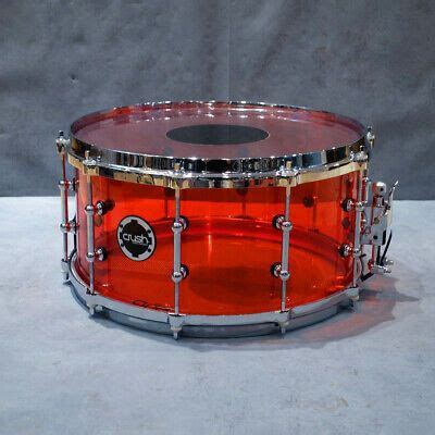 Red Drum - Crush 14X7 A2C14X7R Acrylic Snare Drum