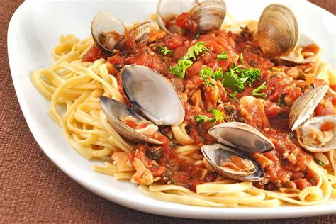 Linguine with Red Clam Sauce Recipe | MyGourmetConnection