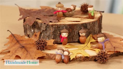 How to Make Seasonal Acorn People - Handmade Home - Martha Stewart | Crafts, Easter crafts ...