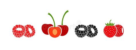 Berry Logo. Isolated Berry on White Background Stock Vector - Illustration of market, icon ...