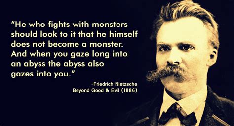 abyss gazes into you Friedrich Nietzsche, New Quotes, Famous Quotes ...