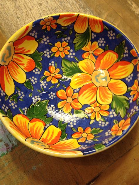 Painted Plates, Hand Painted Ceramics, Ceramic Plates, Talavera Pottery, Mexican Pottery ...