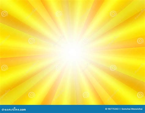 Burst Background for Presentation with Yellow Mix Color Stock Illustration - Illustration of ...