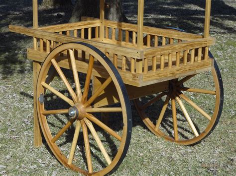 Custom Wagon Wheels Vending Cart, Large, Rustic. - Custom Wagon Wheels