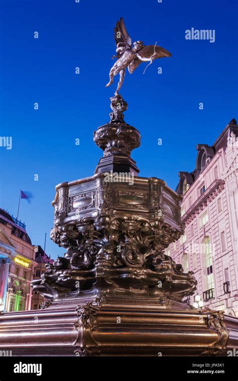 Piccadilly circus eros statue london uk hi-res stock photography and ...