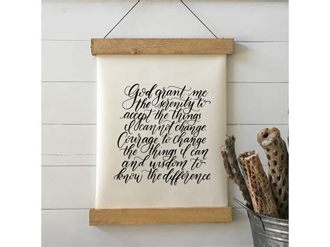 Serenity Prayer Printable Calligraphy 8x10 - Etsy