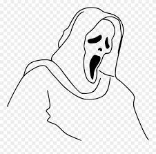 Halloween Ghost Png - Ghostface Lineart Clipart (#867302) - PinClipart in 2022 | Graffiti ...