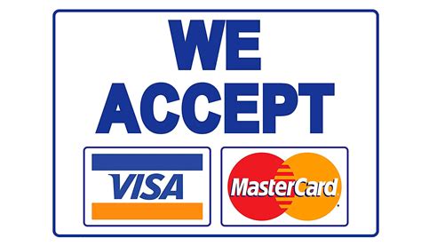 We accept payments by Visa and MasterCard - Правнича канцелярія Тараса Бургана