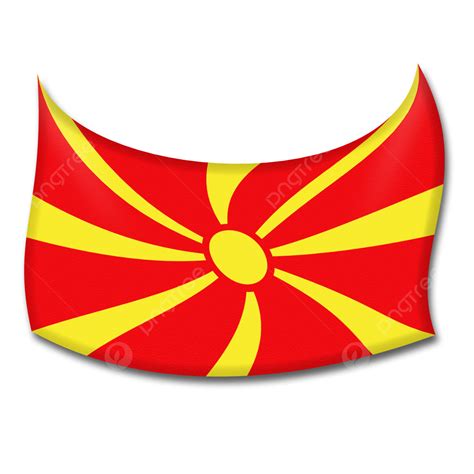 North Macedonia Flag, North Macedonia, Waving North Macedonia Flag, Flag PNG Transparent Clipart ...