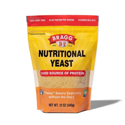 Amazon.com: Bragg Premium Nutritional Yeast Seasoning - Vegan, Gluten Free – Good Source of ...