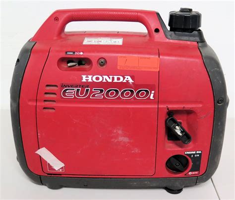 Honda EU2000 Portable Generator w/ Inverter, 2000 Watt, 120V - Oahu Auctions