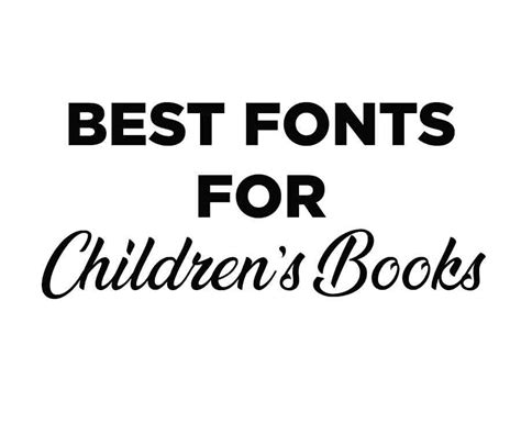 20+ Best Fonts For Children's Books | Choose The Best One