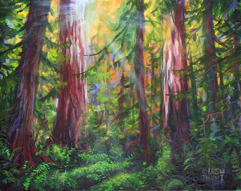 Jeanne's Forest: Landscape Painting - Kris Friesen Canadian Mural ...