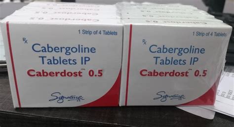 Cabergoline Tablet 0.5mg at Rs 250/strip | Pharmaceutical Capsules in ...