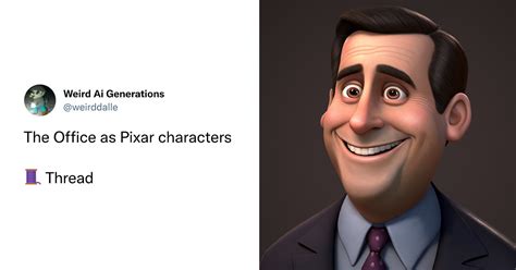 AI Art Brings The Office Characters To Life As Pixar Characters (17 Pics)