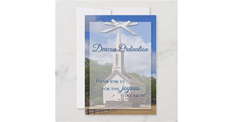 Deacon Ordination Invitation | Zazzle