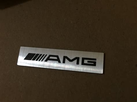 Laser-CutZ | Mercedes AMG Metal Logo Badge Laser Engraving